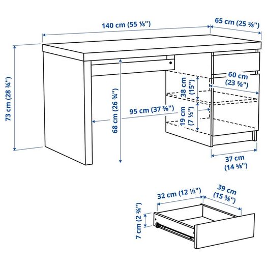 IKEA Malm Desk
