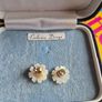 Vintage Mother of Pearl Earrings Image 5
