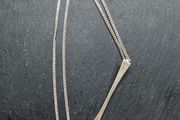 Solid silver pendant and chain