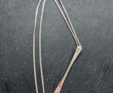 Solid silver pendant and chain