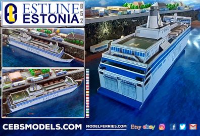 Estonia Card Model Ferry Kit