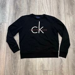 Calvin Klein Men's Black and Navy Hoodie