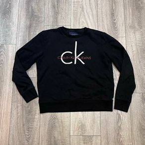 Calvin Klein Men's Black and Navy Hoodie