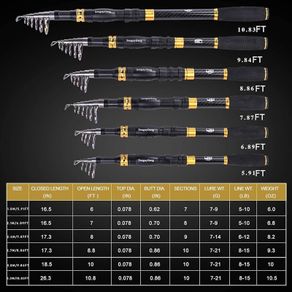 Fishing Rod Reel Combos Carbon Fiber Telescopic Fishing Rod with Spinning Reel for Travel in Saltwater and Freshwater