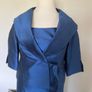 Navy 100% Silk Mother of the Bride Three Piece Image 9