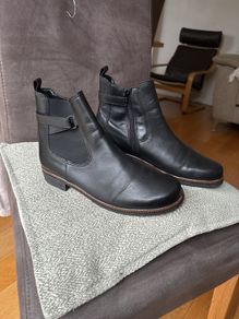 Gabor ankle boots - black leather