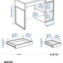 IKEA MICKE Desk (White)  Excellent Condition Image 9