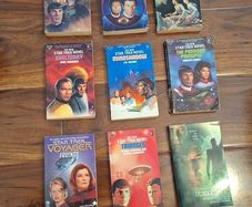 Star Trek Books x9 , from the 90's