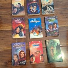 Star Trek Books x9 , from the 90's