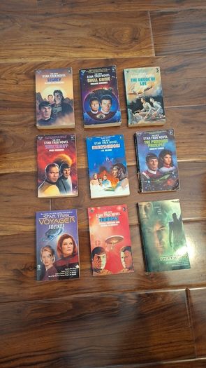 Star Trek Books x9 , from the 90's