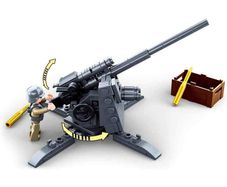 Sluban WW2 88mm Anti-Aircraft Gun Minifigures
