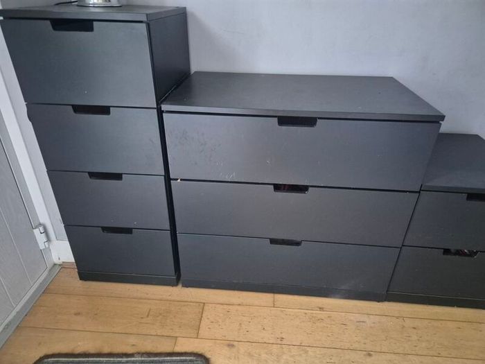 Black Storage Units
