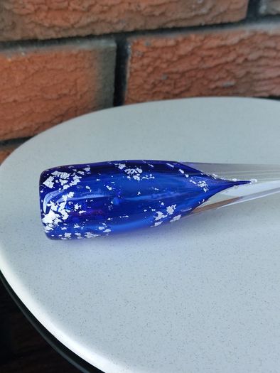 Adam Aaronson Art Glass Footed Bud Vase