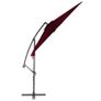 Cantilever Umbrella with Aluminium Pole Bordeaux Red 300 cm Image 3