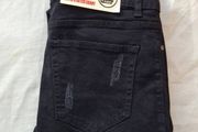Enzo super stretch skinny jeans Size 30s black Zip fly brand new with tags