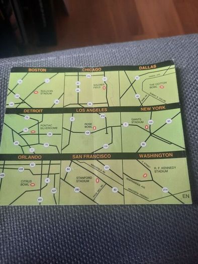Up For The Cup USA 1994 World Cup 5" Schedule Booklet