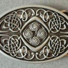 Belt buckle, celtic design.