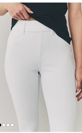 Next White Jersey Leggings Size UK 14 New