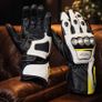 Luxury Genuine Leather Racing Motorcycle Gloves Carbon Knuckle Protective Motorbike Gloves Image 7