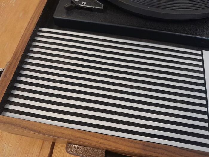 TELLUX TLP4/BSR portable record player. 3 Speed Turntable, 33, 45, 78 RPM. Vintage 1970's. Antique. Vinyl. 70's. Turntable.