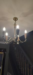 Three assorted ceiling light fittings