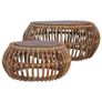 Coffee Tables 2 pcs Natural Rattan Image 2