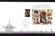 2008 Great Britain Cathedrals Commemorative Stamps Miniature Sheet addressed First Day Cover (FDC) with Edinburgh pictorial cancel