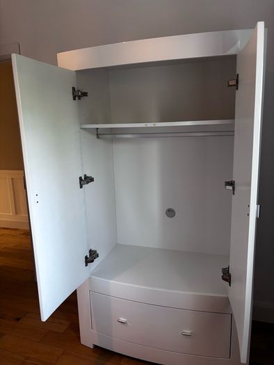 White Freestanding Wardrobe