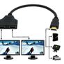 HDMI Splitter 1 to 2 Cable Male to Female M/F 1 in 2 out Adapter HDMI Converter Image 3