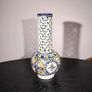 Tall Ceramic Vase Lattice Design, Pierced Bohemian Design  ..  HALF PRICE NOW Image 4
