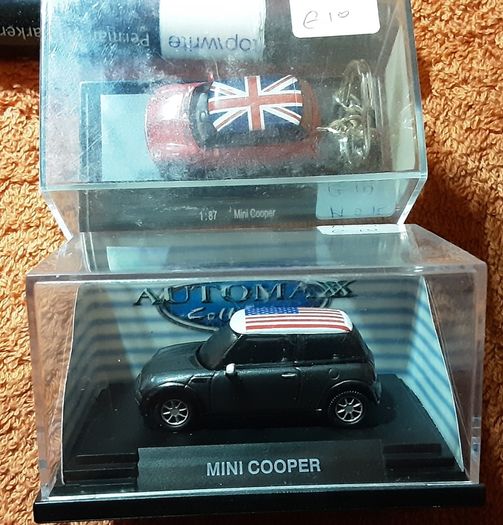 two clear boxed mini's