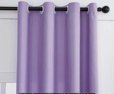 Purple curtains short
