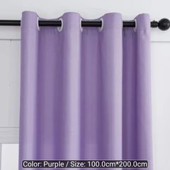 Purple curtains short
