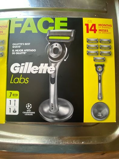Gillette labs razor and handles