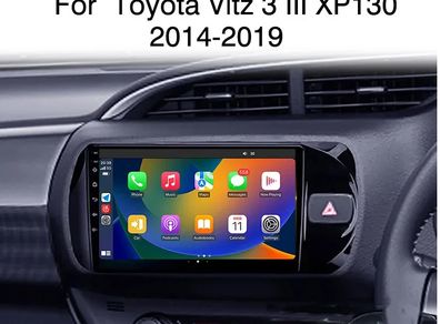Android 13 Radio For Toyota Vitz 3 XP130 2014 2015 2016 2017-2019 Car stereo Multimedia Player Auto GPS 2DIN