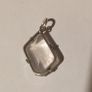 Vintage Sterling Silver and Faceted Rose Quartz Pendant Image 3