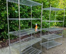 Grid Shelving Chrome Stainless Steel - Reduced To Clear