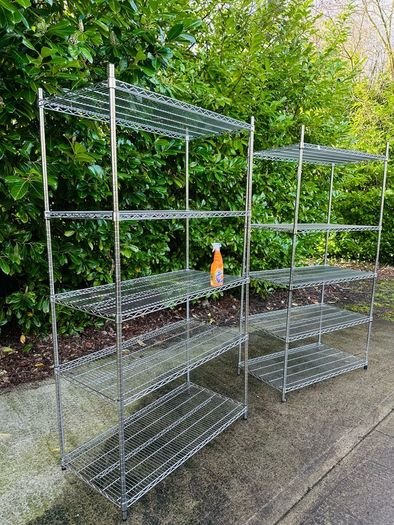 Stainless Steel Shelving Chrome Grid - Stainless Steel - Very Sturdy