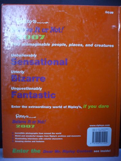 SALE! RIPLEY'S Believe It Or Not! - 2007 Expect ...The Unexpected