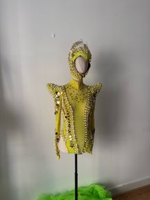 Alien Dancer Outfit in Neon Yellow