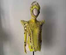 Alien Dancer Outfit in Neon Yellow