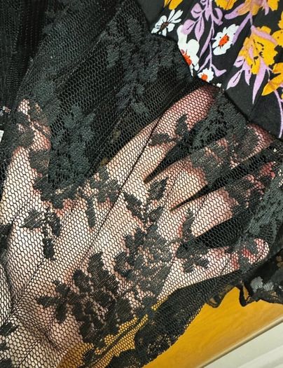 Brand new with tags Lexie & Lola pleated floral and lace skirt