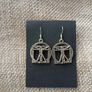 DaVinci's Vitruvian Man Earrings Image 2
