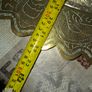 A Decorative Antique Large Hand-Engraved Chinese Dragon Brass Tray, featuring intricate hand-engraved dragon motifs and hand-chased patterns around the edges Image 6
