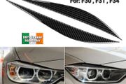 2Pcs/Set Carbon Fiber Headlight Eyebrows Eye Lid Cover fit for BMW 3 Series F30, F31, F34