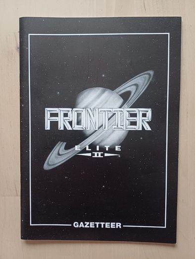 Amiga Frontier Elite 2 Game Manuals & Star Map