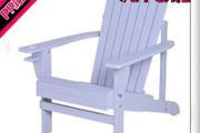 Outdoor Classic Wooden Adirondack Deck Chair with Cup Holder (FREE POSTAGE)