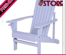 Outdoor Classic Wooden Adirondack Deck Chair with Cup Holder (FREE POSTAGE)