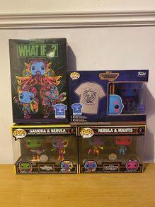 Marvel Funko Bundle ( Pops and 2 Tees)