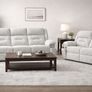 New 3+2 Grey Fabric Recliner With Hidden Cupholders Image 2